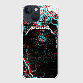 Чехол для iPhone 13 mini с принтом METALLICA GLITCH STORM ,  |  | metallica | rock | джеймс хэтфилд | джейсон ньюстед | дэйв мастейн | кирк хэмметт | клифф бёртон | ларс ульрих | металлика | музыка | роберт трухильо | рок