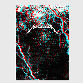 Скетчбук с принтом METALLICA GLITCH STORM , 100% бумага
 | 48 листов, плотность листов — 100 г/м2, плотность картонной обложки — 250 г/м2. Листы скреплены сверху удобной пружинной спиралью | Тематика изображения на принте: metallica | rock | джеймс хэтфилд | джейсон ньюстед | дэйв мастейн | кирк хэмметт | клифф бёртон | ларс ульрих | металлика | музыка | роберт трухильо | рок