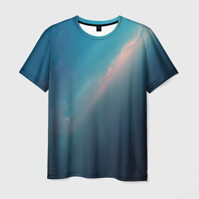 Мужская футболка 3D с принтом Космос , 100% полиэфир | прямой крой, круглый вырез горловины, длина до линии бедер | space | star | stars | день | звезд | звезды | космонавтики | космос | небо | пространство | скопление