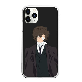 Чехол для iPhone 11 Pro Max матовый с принтом Osamu Dazai , Силикон |  | bungou | dazai | dogs | osamu | stray | асаму | бродячие псы | бродячих | дадзай | дазай | литературные гении | осаму | проза | псов