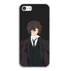 Чехол для iPhone 5/5S матовый с принтом Osamu Dazai , Силикон | Область печати: задняя сторона чехла, без боковых панелей | Тематика изображения на принте: bungou | dazai | dogs | osamu | stray | асаму | бродячие псы | бродячих | дадзай | дазай | литературные гении | осаму | проза | псов