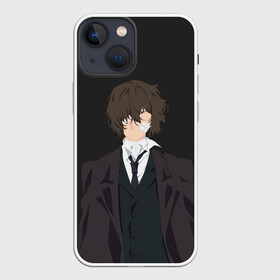 Чехол для iPhone 13 mini с принтом Osamu Dazai ,  |  | bungou | dazai | dogs | osamu | stray | асаму | бродячие псы | бродячих | дадзай | дазай | литературные гении | осаму | проза | псов