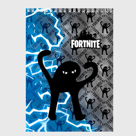 Скетчбук с принтом ЪУЪ FORTNITE , 100% бумага
 | 48 листов, плотность листов — 100 г/м2, плотность картонной обложки — 250 г/м2. Листы скреплены сверху удобной пружинной спиралью | Тематика изображения на принте: fortnait | гроза | грозовой fortnite | грозовой кот | грозовой котяра | грозовой кошак | грозовой фортнайт | грозовой ъуъ | кот | котик | котяра | кошак | мем | молния | фортнайт | ъуъ | ъуъ fortnite | ъуъ фортнайт