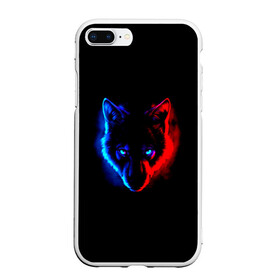 Чехол для iPhone 7Plus/8 Plus матовый с принтом Волк , Силикон | Область печати: задняя сторона чехла, без боковых панелей | animal | art | dog | fire | wolf | арт | взгляд | волк | волки | глаза | голова | животное | животные | зверь | лес | огонь | охота | охотник | парню | прикольная | природа | серый | собака | хищник