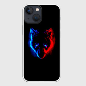 Чехол для iPhone 13 mini с принтом Волк ,  |  | Тематика изображения на принте: animal | art | dog | fire | wolf | арт | взгляд | волк | волки | глаза | голова | животное | животные | зверь | лес | огонь | охота | охотник | парню | прикольная | природа | серый | собака | хищник