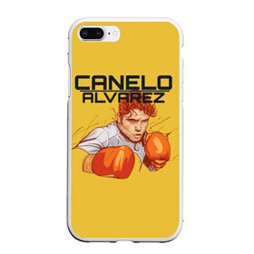 Чехол для iPhone 7Plus/8 Plus матовый с принтом Canelo Alvarez , Силикон | Область печати: задняя сторона чехла, без боковых панелей | 