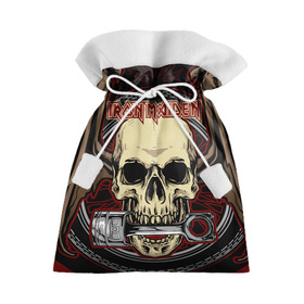 Подарочный 3D мешок с принтом Iron Maiden , 100% полиэстер | Размер: 29*39 см | Тематика изображения на принте: 80s | hardrock | heavy | iron | maiden | metal | pop | steve harris | the final frontier | uk | айрон | группа | железная дева | метал | мэйден | хеви