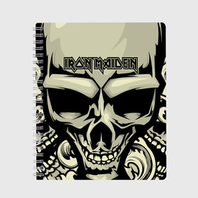 Тетрадь с принтом Iron Maiden , 100% бумага | 48 листов, плотность листов — 60 г/м2, плотность картонной обложки — 250 г/м2. Листы скреплены сбоку удобной пружинной спиралью. Уголки страниц и обложки скругленные. Цвет линий — светло-серый
 | 80s | hardrock | heavy | iron | maiden | metal | pop | steve harris | the final frontier | uk | айрон | группа | железная дева | метал | мэйден | хеви