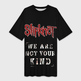 Платье-футболка 3D с принтом SLIPKNOT WANYK ,  |  | music | rock | slipknot | рок | слипнот
