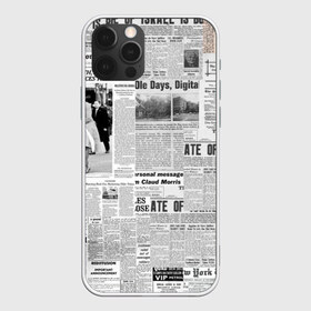 Чехол для iPhone 12 Pro Max с принтом Газета Newspaper , Силикон |  | america | americans | chicago | new york times | newspaper | newspapers | tribune | wahintgon post | американские | газета | газетная | газеты | из газет | модная | модный | сша | трибьют