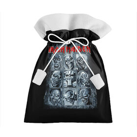 Подарочный 3D мешок с принтом Iron Maiden , 100% полиэстер | Размер: 29*39 см | Тематика изображения на принте: 80s | hardrock | heavy | iron | maiden | metal | pop | steve harris | the final frontier | uk | айрон | группа | железная дева | метал | мэйден | хеви