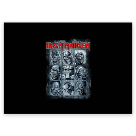 Поздравительная открытка с принтом Iron Maiden , 100% бумага | плотность бумаги 280 г/м2, матовая, на обратной стороне линовка и место для марки
 | 80s | hardrock | heavy | iron | maiden | metal | pop | steve harris | the final frontier | uk | айрон | группа | железная дева | метал | мэйден | хеви