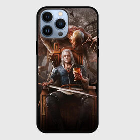 Чехол для iPhone 13 Pro Max с принтом КРОВЬ И ВЕДЬМАК ,  |  | gerald | geralt | henry cavill | netflix | the witcher | wild hunt | witcher | wolf | ведьмак | ведьмак сериал | волк | генри кавилл | геральд | дикая охота | нетфликс | нэтфликс