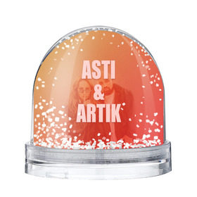 Снежный шар с принтом Artik & Asti , Пластик | Изображение внутри шара печатается на глянцевой фотобумаге с двух сторон | artik  asti | pop music | музыка | певец | певица | поп музыка | русская музыка