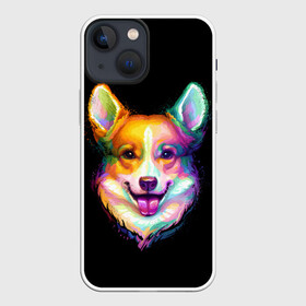 Чехол для iPhone 13 mini с принтом Корги ,  |  | animal | animals | corgi | dog | dogs | glitch | глитч | животные | звери | картинка | картинки | корги | ми | милота | милый | пес | прикольная | прикольные | собака | собачка