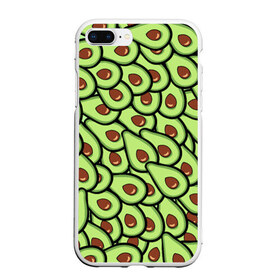 Чехол для iPhone 7Plus/8 Plus матовый с принтом АВОКАДО , Силикон | Область печати: задняя сторона чехла, без боковых панелей | avocado | food | fruit | vegan | vegetarian | авокадо | веган | вегетарианство | еда | фрукты