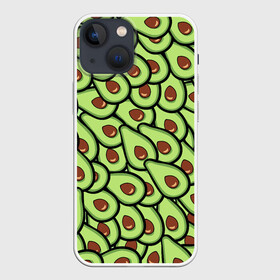 Чехол для iPhone 13 mini с принтом АВОКАДО ,  |  | avocado | food | fruit | vegan | vegetarian | авокадо | веган | вегетарианство | еда | фрукты