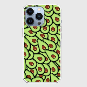 Чехол для iPhone 13 Pro с принтом АВОКАДО ,  |  | Тематика изображения на принте: avocado | food | fruit | vegan | vegetarian | авокадо | веган | вегетарианство | еда | фрукты