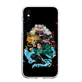 Чехол для iPhone XS Max матовый с принтом KIMETSU NO YAIBA , Силикон | Область печати: задняя сторона чехла, без боковых панелей | demon slayer | demon slayer: kimetsu no yaiba | kimetsu | kimetsu no yaiba | nezuko | shinobu | slayer | tanjiro | клинок рассекающий демонов | незуко | танджиро | шинобу кочо