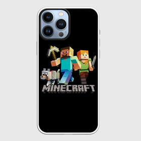 Чехол для iPhone 13 Pro Max с принтом MINECRAFT ,  |  | Тематика изображения на принте: creeper | game | minecraft | блоки | игра | квадраты | компьютерная игра | крипер | майнкрафт