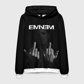 Мужская толстовка 3D с принтом EMINEM , 100% полиэстер | двухслойный капюшон со шнурком для регулировки, мягкие манжеты на рукавах и по низу толстовки, спереди карман-кенгуру с мягким внутренним слоем. | america | eminem | rap | slim shady | usa | америка | зарубежный реп | реп | сша | эминем