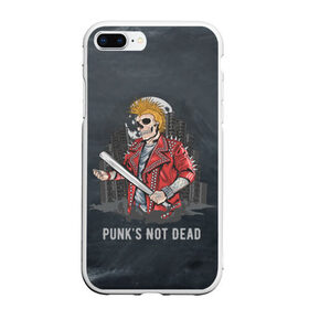 Чехол для iPhone 7Plus/8 Plus матовый с принтом Punk’s Not Dead , Силикон | Область печати: задняя сторона чехла, без боковых панелей | punk | punks | punk’s not dead | rock | rocker | метал | металл | панк | панки | рок | рокер | тяжелая музыка