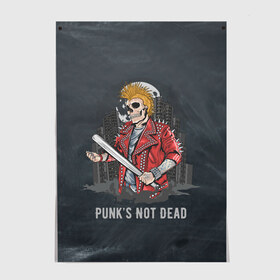 Постер с принтом Punk’s Not Dead , 100% бумага
 | бумага, плотность 150 мг. Матовая, но за счет высокого коэффициента гладкости имеет небольшой блеск и дает на свету блики, но в отличии от глянцевой бумаги не покрыта лаком | punk | punks | punk’s not dead | rock | rocker | метал | металл | панк | панки | рок | рокер | тяжелая музыка