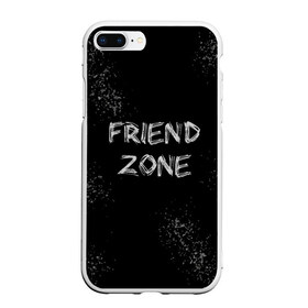 Чехол для iPhone 7Plus/8 Plus матовый с принтом FRIEND ZONE , Силикон | Область печати: задняя сторона чехла, без боковых панелей | friend | zone | белая | девушка | девушке | другу | друзья | звезды | зона | любимой | люблю | минимализм | надпись | не | отношения | парень | парню | подарок | подруге | подружке | просто | только | френд