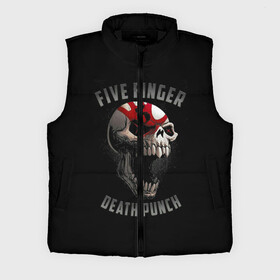 Мужской жилет утепленный 3D с принтом Five Finger Death Punch ,  |  | 5fdp | death | ffdp | finger | five | five finger death punch | punch | грув метал