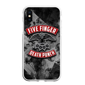 Чехол для iPhone XS Max матовый с принтом Five Finger Death Punch , Силикон | Область печати: задняя сторона чехла, без боковых панелей | 5fdp | death | ffdp | finger | five | five finger death punch | punch | грув метал