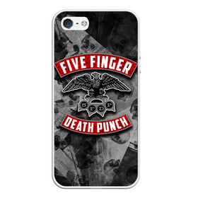 Чехол для iPhone 5/5S матовый с принтом Five Finger Death Punch , Силикон | Область печати: задняя сторона чехла, без боковых панелей | 5fdp | death | ffdp | finger | five | five finger death punch | punch | грув метал