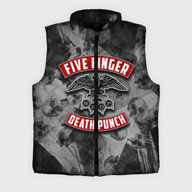 Мужской жилет утепленный 3D с принтом Five Finger Death Punch ,  |  | 5fdp | death | ffdp | finger | five | five finger death punch | punch | грув метал