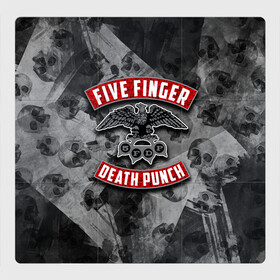 Магнитный плакат 3Х3 с принтом Five Finger Death Punch , Полимерный материал с магнитным слоем | 9 деталей размером 9*9 см | 5fdp | death | ffdp | finger | five | five finger death punch | punch | грув метал