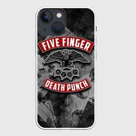 Чехол для iPhone 13 mini с принтом Five Finger Death Punch ,  |  | 5fdp | death | ffdp | finger | five | five finger death punch | punch | грув метал