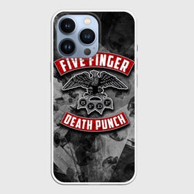 Чехол для iPhone 13 Pro с принтом Five Finger Death Punch ,  |  | Тематика изображения на принте: 5fdp | death | ffdp | finger | five | five finger death punch | punch | грув метал