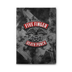 Обложка для автодокументов с принтом Five Finger Death Punch , натуральная кожа |  размер 19,9*13 см; внутри 4 больших “конверта” для документов и один маленький отдел — туда идеально встанут права | 5fdp | death | ffdp | finger | five | five finger death punch | punch | грув метал
