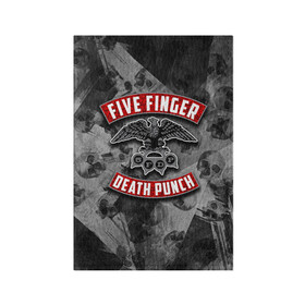 Обложка для паспорта матовая кожа с принтом Five Finger Death Punch , натуральная матовая кожа | размер 19,3 х 13,7 см; прозрачные пластиковые крепления | 5fdp | death | ffdp | finger | five | five finger death punch | punch | грув метал