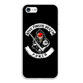 Чехол для iPhone 5/5S матовый с принтом Five Finger Death Punch , Силикон | Область печати: задняя сторона чехла, без боковых панелей | 5fdp | death | ffdp | finger | five | five finger death punch | punch | грув метал