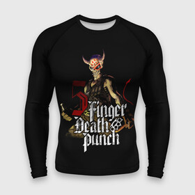 Мужской рашгард 3D с принтом Five Finger Death Punch ,  |  | 5fdp | death | ffdp | finger | five | five finger death punch | punch | грув метал