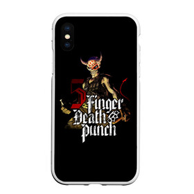 Чехол для iPhone XS Max матовый с принтом Five Finger Death Punch , Силикон | Область печати: задняя сторона чехла, без боковых панелей | 5fdp | death | ffdp | finger | five | five finger death punch | punch | грув метал