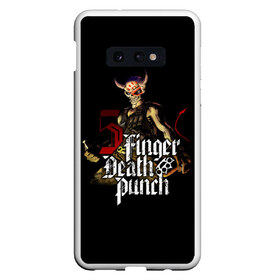 Чехол для Samsung S10E с принтом Five Finger Death Punch , Силикон | Область печати: задняя сторона чехла, без боковых панелей | 5fdp | death | ffdp | finger | five | five finger death punch | punch | грув метал