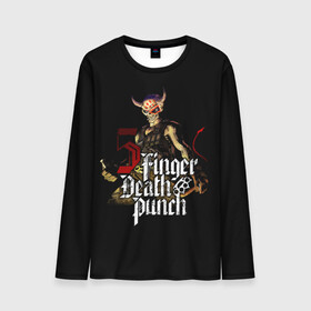Мужской лонгслив 3D с принтом Five Finger Death Punch , 100% полиэстер | длинные рукава, круглый вырез горловины, полуприлегающий силуэт | Тематика изображения на принте: 5fdp | death | ffdp | finger | five | five finger death punch | punch | грув метал