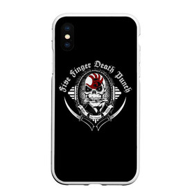 Чехол для iPhone XS Max матовый с принтом Five Finger Death Punch , Силикон | Область печати: задняя сторона чехла, без боковых панелей | 5fdp | death | ffdp | finger | five | five finger death punch | punch | грув метал