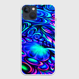 Чехол для iPhone 13 с принтом PSY NEON ,  |  | abstract | abstraction | color | fractal | geometry | paitnt | polygon | polygonal | psy | абстракция | геометрия | краски | неоновые | полигоны | психоделика | фрактал