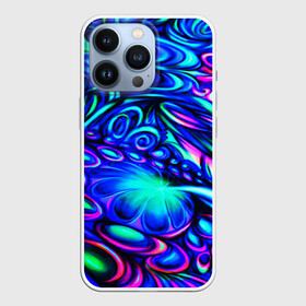 Чехол для iPhone 13 Pro с принтом PSY NEON ,  |  | abstract | abstraction | color | fractal | geometry | paitnt | polygon | polygonal | psy | абстракция | геометрия | краски | неоновые | полигоны | психоделика | фрактал