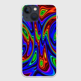 Чехол для iPhone 13 mini с принтом НЕОНОВЫЕ КРАСКИ ,  |  | abstract | abstraction | color | fractal | geometry | paitnt | polygon | polygonal | psy | абстракция | геометрия | краски | неоновые | полигоны | психоделика | фрактал