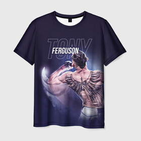 Мужская футболка 3D с принтом Tony Ferguson , 100% полиэфир | прямой крой, круглый вырез горловины, длина до линии бедер | Тематика изображения на принте: el cucuy | ferguson | mma | ssru | tony ferguson | мма | тони фергюсон | фергюсон