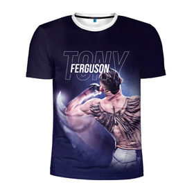 Мужская футболка 3D спортивная с принтом Tony Ferguson , 100% полиэстер с улучшенными характеристиками | приталенный силуэт, круглая горловина, широкие плечи, сужается к линии бедра | el cucuy | ferguson | mma | ssru | tony ferguson | мма | тони фергюсон | фергюсон