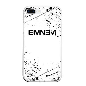 Чехол для iPhone 7Plus/8 Plus матовый с принтом EMINEM , Силикон | Область печати: задняя сторона чехла, без боковых панелей | america | eminem | rap | slim shady | usa | америка | зарубежный реп | реп | сша | эминем