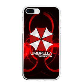 Чехол для iPhone 7Plus/8 Plus матовый с принтом Umbrella Corp , Силикон | Область печати: задняя сторона чехла, без боковых панелей | biohazard | biohazard 7 | crocodile | fang | game | hand | monster | new umbrella | resident evil | resident evil 7 | umbrella | umbrella corp | umbrella corporation | zombie | обитель